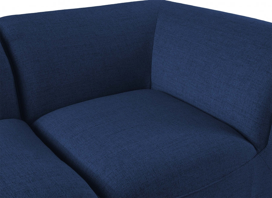 Miramar Blue Modular Loveseat from Meridian - Luna Furniture