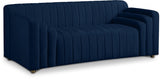 Naya Blue Velvet Loveseat from Meridian - Luna Furniture