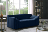 Naya Blue Velvet Loveseat from Meridian - Luna Furniture