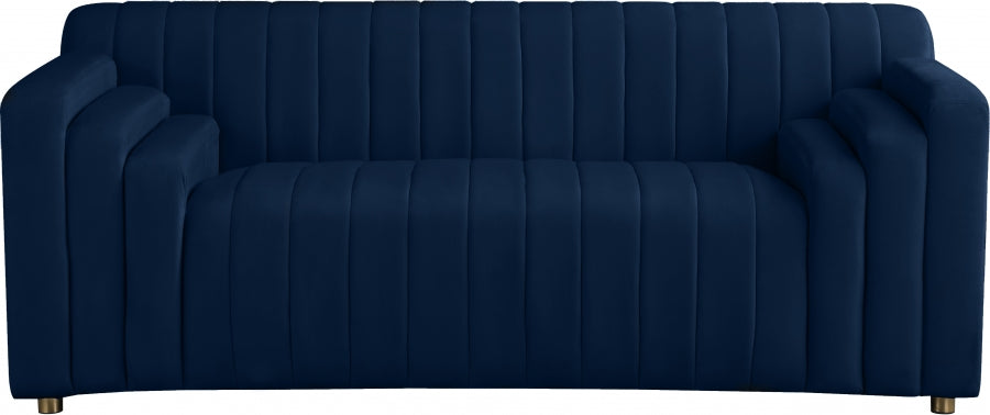 Naya Blue Velvet Loveseat from Meridian - Luna Furniture