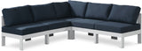 Nizuc Blue Outdoor Patio Aluminum Modular Sectional from Meridian - Luna Furniture