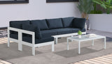 Nizuc Blue Outdoor Patio Aluminum Modular Sectional from Meridian - Luna Furniture