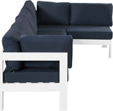 Nizuc Blue Outdoor Patio Aluminum Modular Sectional from Meridian - Luna Furniture