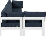 Nizuc Blue Outdoor Patio Aluminum Modular Sectional from Meridian - Luna Furniture