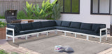 Nizuc Blue Outdoor Patio Aluminum Modular Sectional from Meridian - Luna Furniture