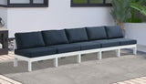 Nizuc Blue Outdoor Patio Aluminum Modular Sofa from Meridian - Luna Furniture