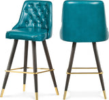 Portnoy Blue Faux Leather Bar | Counter Stool, Set of 2 from Meridian - Luna Furniture