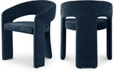 Rendition Blue Fabric Dining Chair from Meridian - Luna Furniture