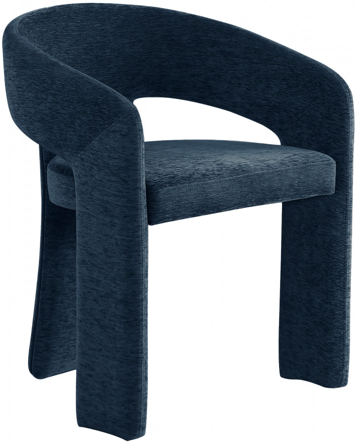 Rendition Blue Fabric Dining Chair from Meridian - Luna Furniture