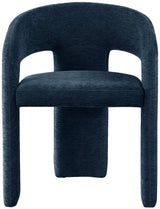 Rendition Blue Fabric Dining Chair from Meridian - Luna Furniture