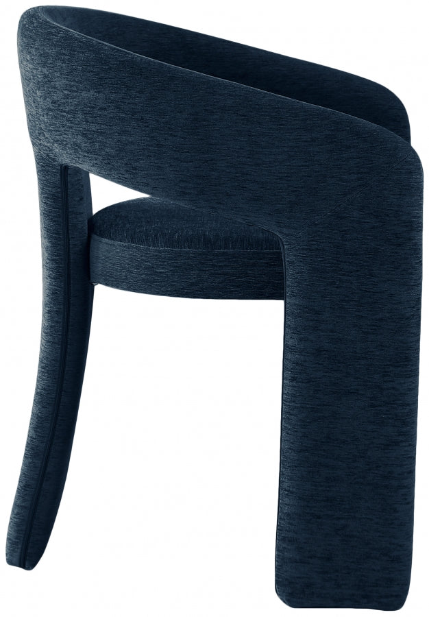 Rendition Blue Fabric Dining Chair from Meridian - Luna Furniture