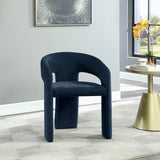 Rendition Blue Fabric Dining Chair from Meridian - Luna Furniture