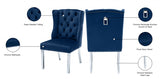 Suri Blue Velvet Dining Chair, Set of 2 from Meridian - Luna Furniture