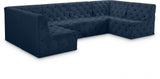 Tuft Blue Velvet Modular Sectional from Meridian - Luna Furniture