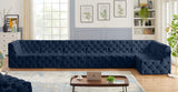 Tuft Blue Velvet Modular Sectional from Meridian - Luna Furniture