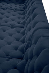 Tuft Blue Velvet Modular Sectional from Meridian - Luna Furniture