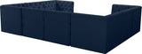 Tuft Blue Velvet Modular Sectional from Meridian - Luna Furniture