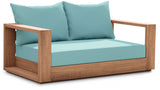 Tulum Blue Waterproof Fabric Outdoor Sofa from Meridian - Luna Furniture