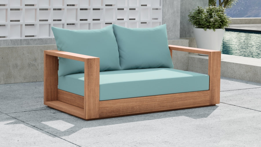 Tulum Blue Waterproof Fabric Outdoor Sofa from Meridian - Luna Furniture