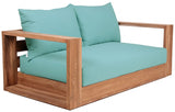 Tulum Blue Waterproof Fabric Outdoor Sofa from Meridian - Luna Furniture