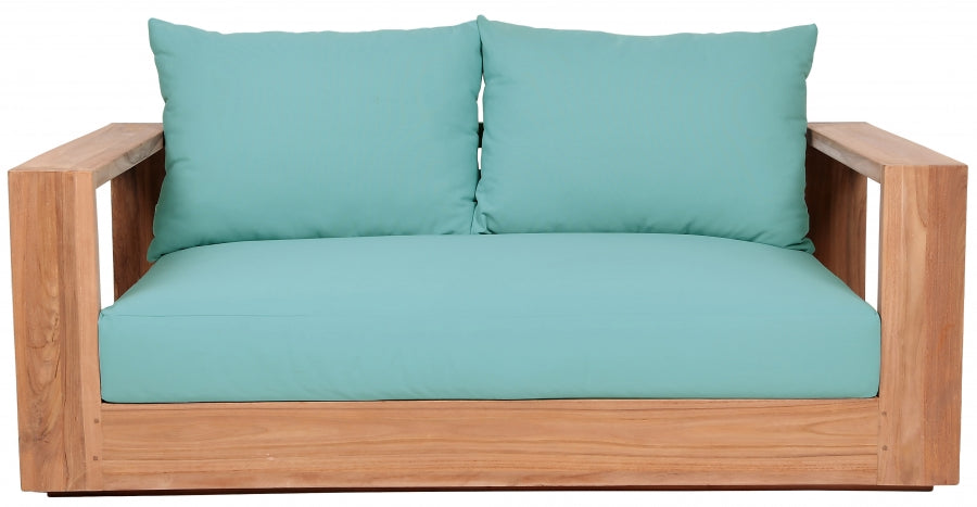 Tulum Blue Waterproof Fabric Outdoor Sofa from Meridian - Luna Furniture