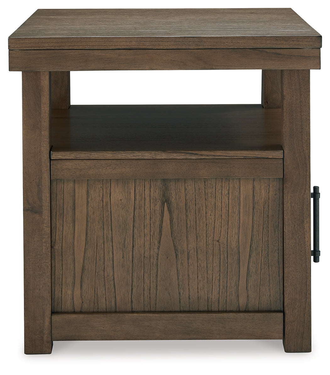 Boardernest Brown End Table from Ashley - Luna Furniture