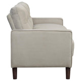 Bowen 2-piece Upholstered Track Arms Tufted Sofa Set Beige from Coaster - Luna Furniture