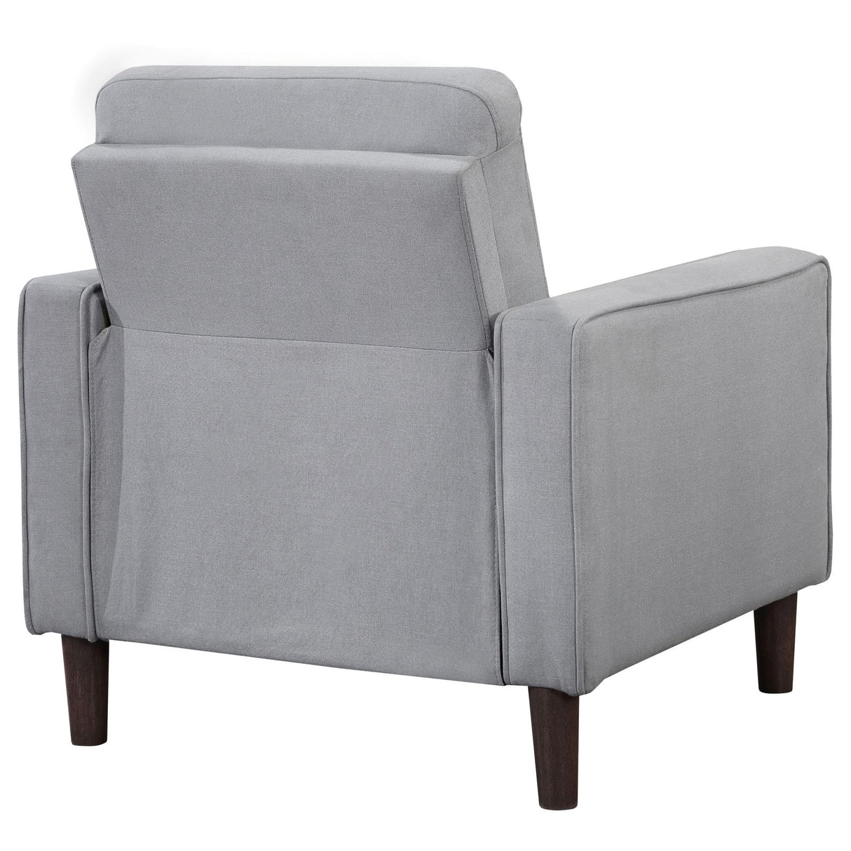 Bowen Upholstered Track Arms Tufted Chair Grey from Coaster - Luna Furniture