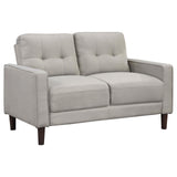 Bowen Upholstered Track Arms Tufted Loveseat Beige - 506786 - Luna Furniture