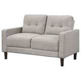 Bowen Upholstered Track Arms Tufted Loveseat Beige - 506786 - Luna Furniture