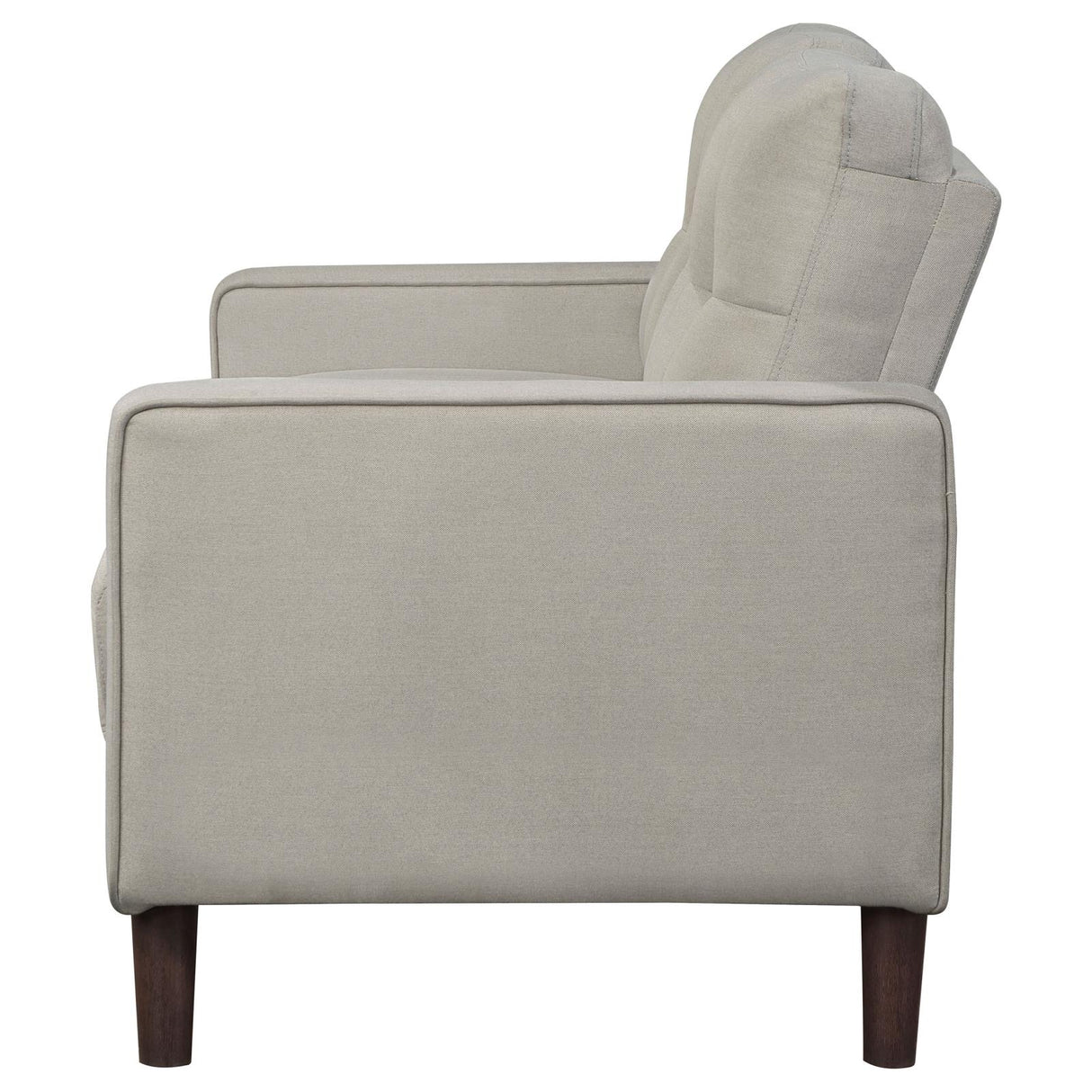 Bowen Upholstered Track Arms Tufted Loveseat Beige - 506786 - Luna Furniture