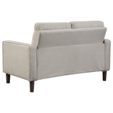 Bowen Upholstered Track Arms Tufted Loveseat Beige - 506786 - Luna Furniture