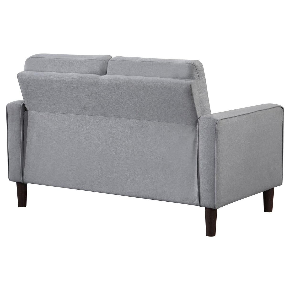 Bowen Upholstered Track Arms Tufted Loveseat Grey - 506782 - Luna Furniture