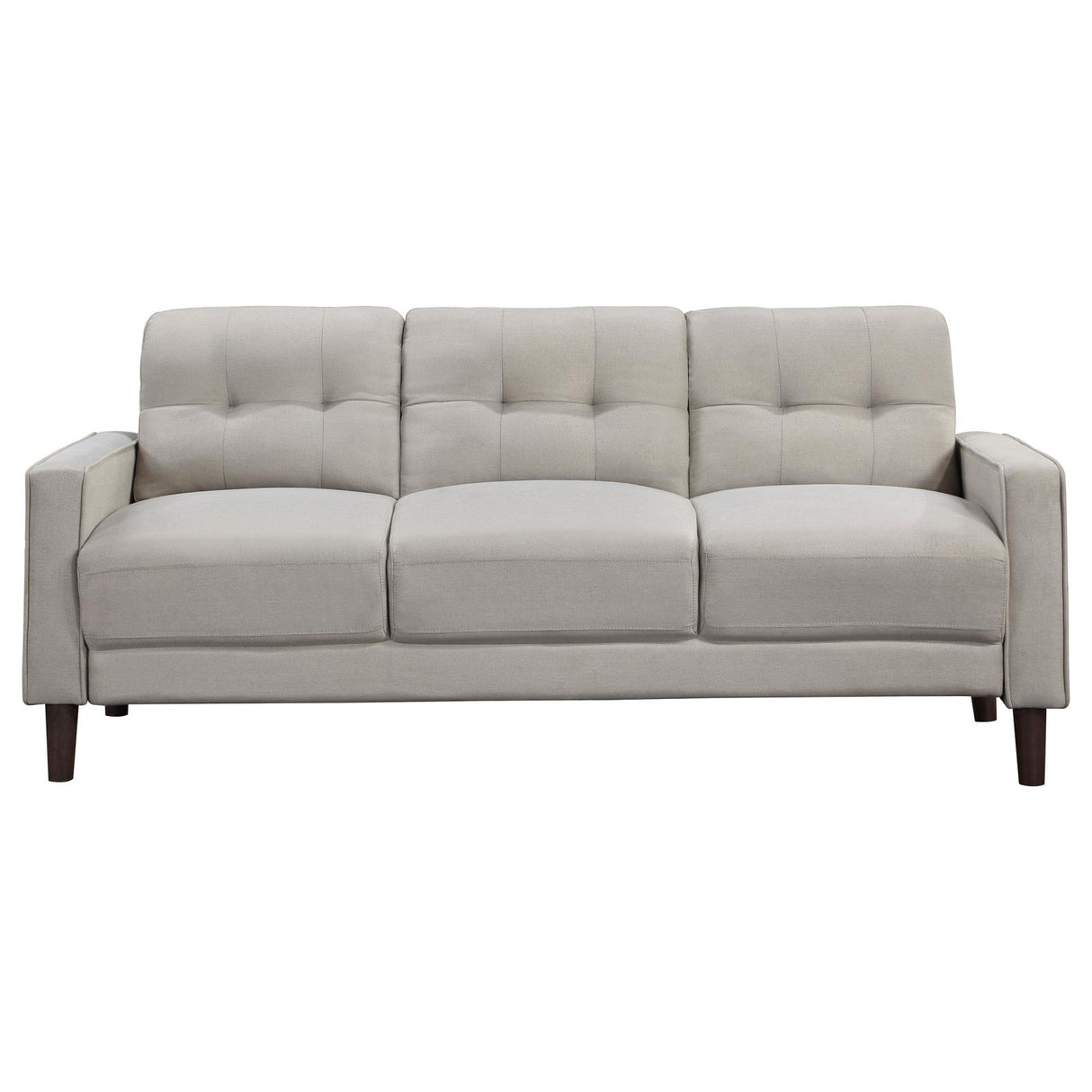 Bowen Upholstered Track Arms Tufted Sofa Beige - 506785 - Luna Furniture