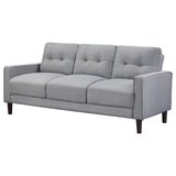 Bowen Upholstered Track Arms Tufted Sofa Grey from Coaster - Luna Furniture