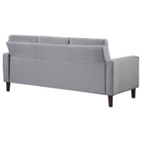 Bowen Upholstered Track Arms Tufted Sofa Grey from Coaster - Luna Furniture