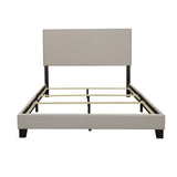 Boyd Queen Upholstered Bed with Nailhead Trim Ivory from Coaster - Luna Furniture