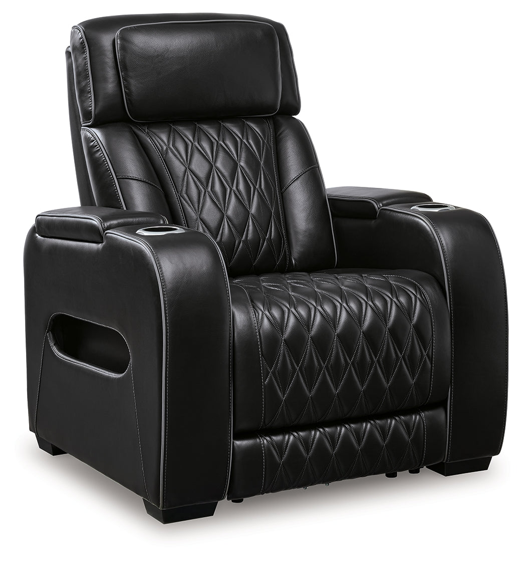 Boyington Black Power Recliner from Ashley - Luna Furniture