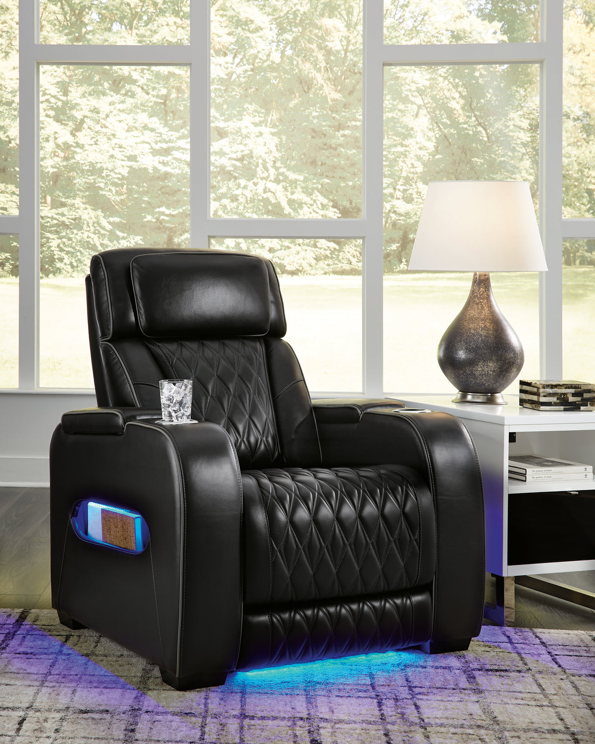 Boyington Black Power Recliner from Ashley - Luna Furniture