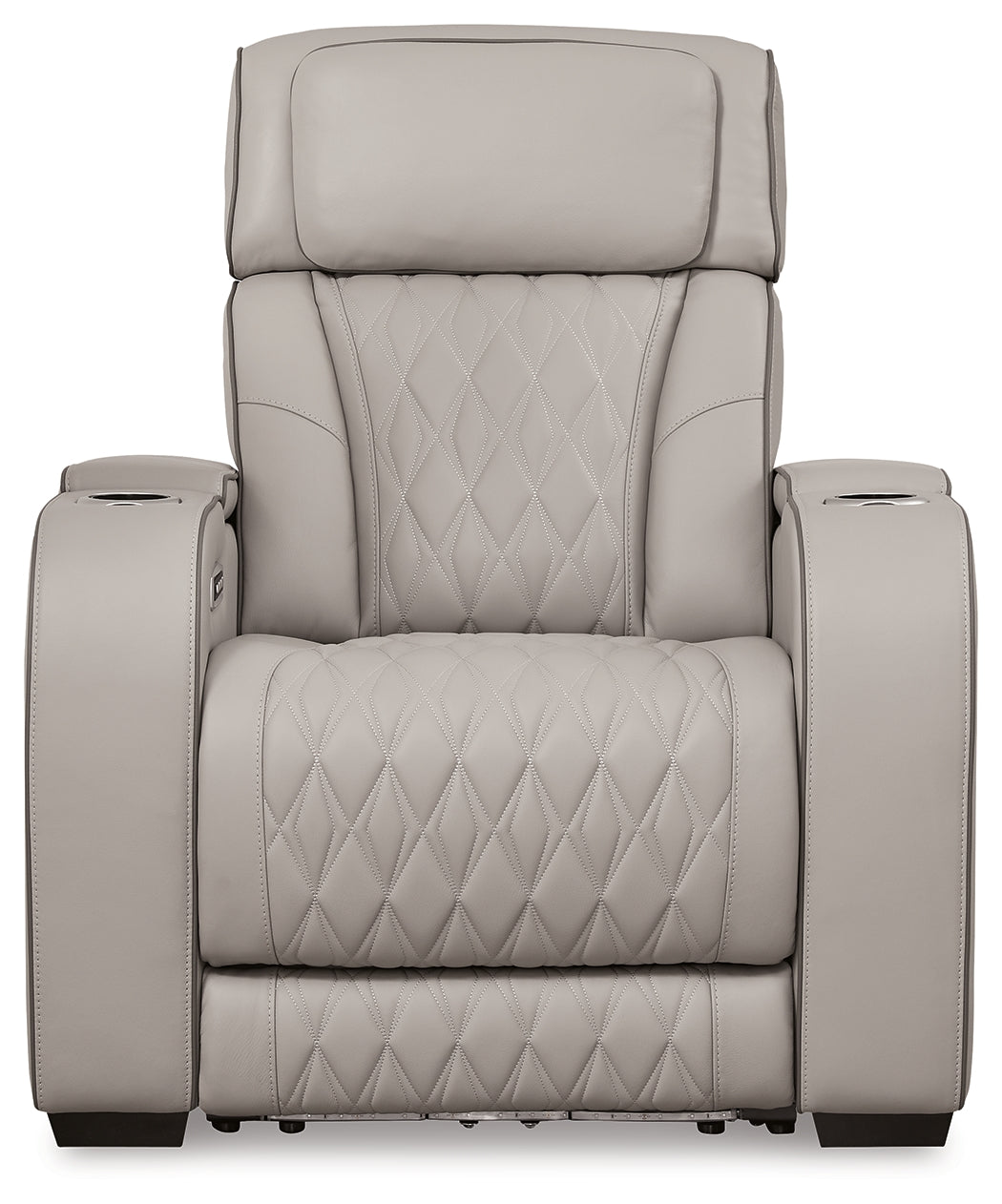 Boyington Gray Power Recliner - U2710513 - Luna Furniture