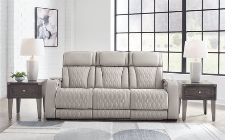 Boyington Gray Power Reclining Sofa - U2710515 - Luna Furniture