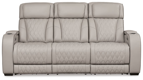 Boyington Gray Power Reclining Sofa - U2710515 - Luna Furniture