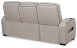 Boyington Gray Power Reclining Sofa from Ashley - Luna Furniture