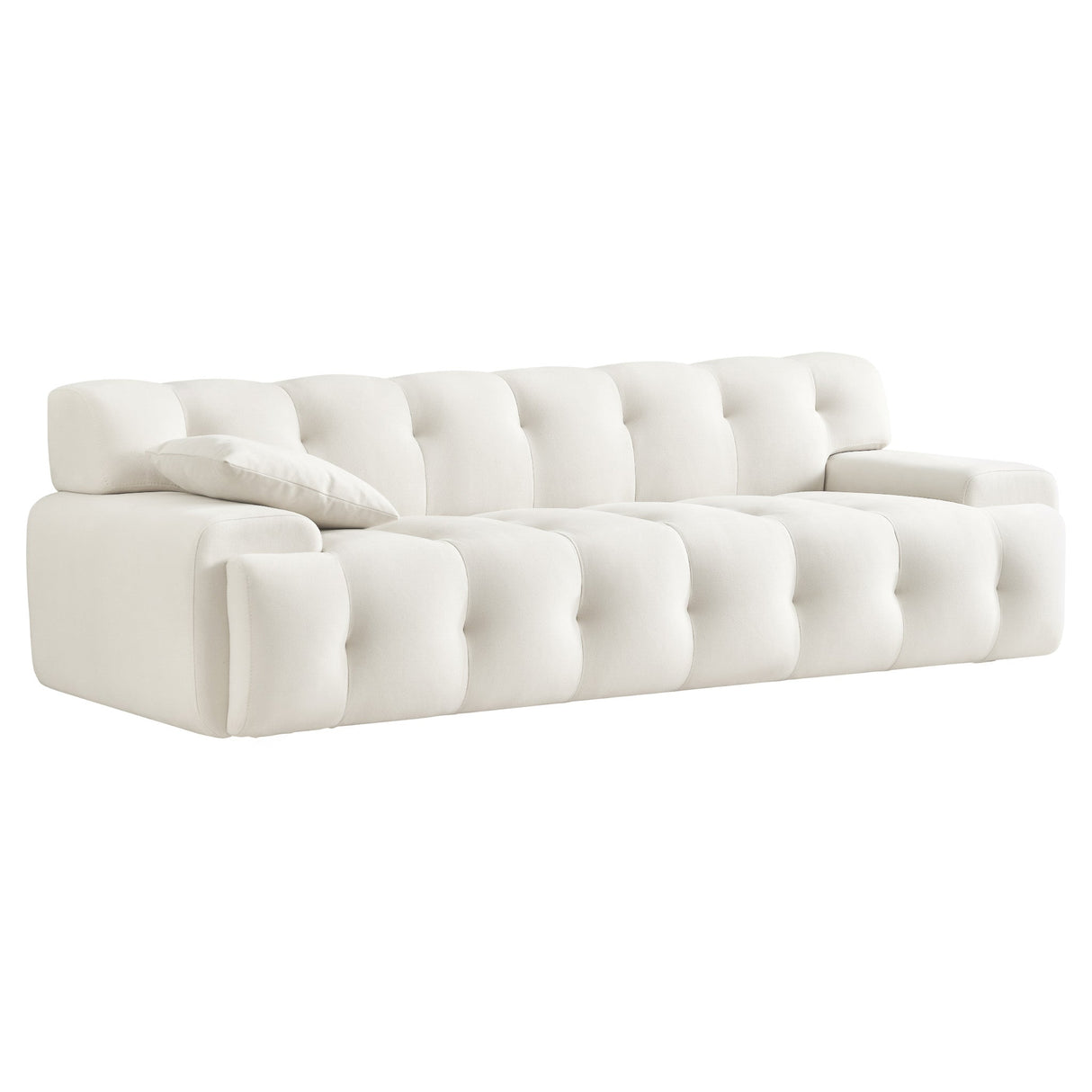 Brampton Cream Velvet Sofa 90 inch - AFC02052 - Luna Furniture