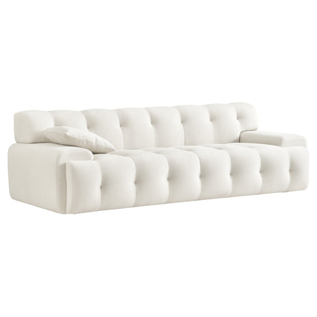 Brampton Cream Velvet Sofa 90 inch - AFC02052 - Luna Furniture