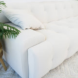 Brampton Cream Velvet Sofa 90 inch - AFC02052 - Luna Furniture