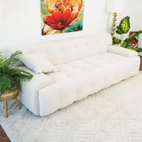 Brampton Cream Velvet Sofa 90 inch - AFC02052 - Luna Furniture