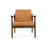 Brandon Tan Leather Lounge Chair Tan - AFC00034 - Luna Furniture