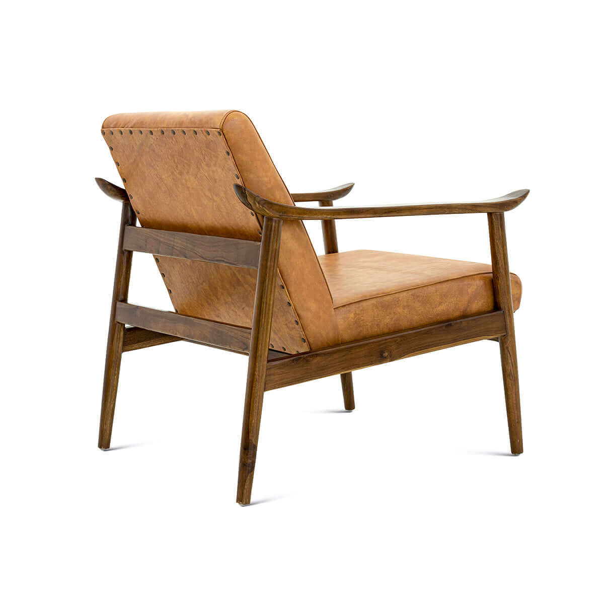 Brandon Tan Leather Lounge Chair Tan - AFC00034 - Luna Furniture