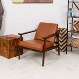 Brandon Tan Leather Lounge Chair Tan - AFC00034 - Luna Furniture